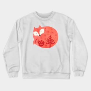 sleeping fox Crewneck Sweatshirt